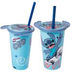 Copo_Com_Tampa_Orelhas_Stitch_Plástico_Azul_500ml_Ref.17990_Plasútil