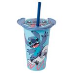 Copo_Com_Tampa_Orelhas_Stitch_Plástico_Azul_500ml_Ref.17990_Plasútil