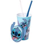 Copo_Com_Tampa_Orelhas_Stitch_Plástico_Azul_500ml_Ref.17990_Plasútil