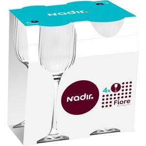 Jogo de Taças Fiore Vinho 4 Peças 400ml Ref.70740201789891 Nadir