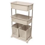 Organizador_Modular_3_Níveis,_2_Cestos_Com_Rodinhas_Moderna_Aço_Inox_201,_Plástico_Pp_56x34x120cm_Ref.LM3636MO_honeyhome