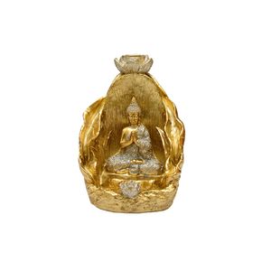 Porta Incenso Cascata Resina com Glitter BZ348321 - Brascontinental