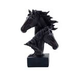 Estatueta_Cabeça_de_Cavalo_Resina_Preto_Ref.C592551_Brascontinental