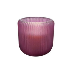 Porta Vela Vidro Lilás com Vela 135g EM567111 - Brascontinental
