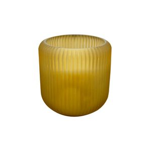 Porta Vela Vidro Âmbar com Vela 135g EM567041 - Brascontinental