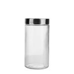 Pote_Liso_Redondo_Vidro_Com_Tampa_Inox_1700ml_Ref.2011700_Almix