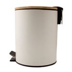 Lixeira_Pedal_Tampa_de_Bambu_Cesto_Removível_Branca_5L_25,5x20x25,5cm_LM4185MO_-_honeyhome