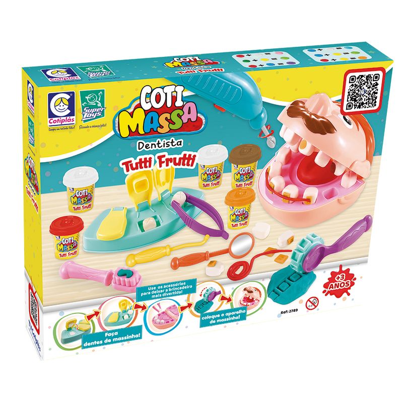 Massinha de Modelar Coti Massa Dentista 2789 Cotiplás lojasmel