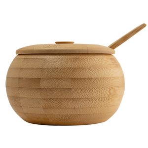 Açucareiro com Colher Futuro Bambu 11x11x8cm LM3363 - honeyhome