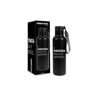 Garrafa Steam Persistência Realiza o Impossível Metal 750ml 14590 - Brasfoot