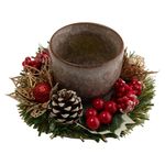 Castiçal_com_Vela,_Pinha_e_Frutas_Natalinas_12,5x12,5x6cm_LM3415NTL_-_honeyhome