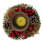 Castiçal_com_Vela,_Pinha_e_Frutas_Natalinas_12,5x12,5x6cm_LM3415NTL_-_honeyhome