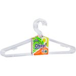 Cabide_Okey_Plástico_Cristal_6_Peças_Ref.C09247_Zeek