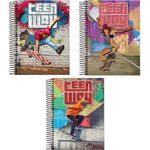 Caderno_Universitário_Espiral_Teen_Way_Sortido_15_Matérias_300_Folhas_5936177_-_Jandaia