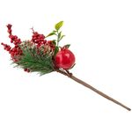 Enfeite_Galho_Natal_Frutas_Sortido_Espuma,_Plástico_Pvc,_Ferro_30x12x5cm_Ref.LM3452NTL_honeyhome