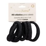 Kit_6_Elásticos_Para_Cabelo_Preto_Poliéster_5x5x1cm_Ref.LM4228_honeyhome