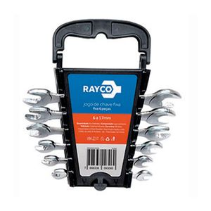 Chave Fixa com 6 Peças 6 a 17mm 12404 - Rayco