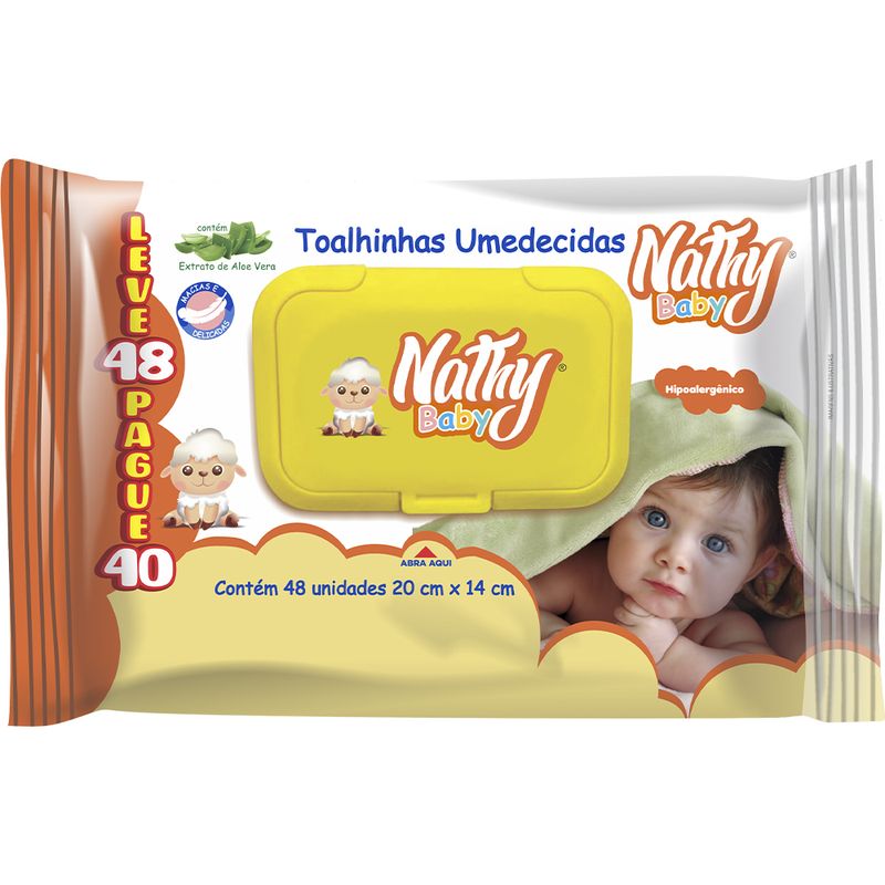 Lenços_Umedecidos_Baby_Hipoalergênico_48_Unidades_Ref.13132_Nathy