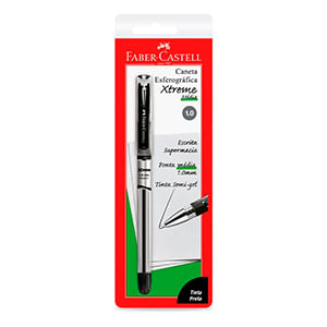 Caneta Esferografica Xtreme Média Preta 1.0mm Ref.SMXT10PRN Faber Castell