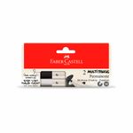Marcador_Permanente_Multimark_Preta_E_Branco_1.0mm_2_Unidades_Ref.MMES102PBZF_Faber_Castell
