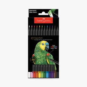 Lápis de Cor Ecolápis Supersoft 12 Cores 210710 - Faber Castell