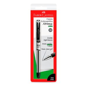 Caneta Esferografica Xtreme Média Preta 1.0mm Ref.SMXT10PRN Faber Castell