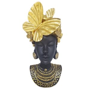 Estatueta Africana Sortida Resina 16x19x24cm LM3705 - honeyhome