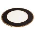 Sousplat_Bela_Casa_Preto_Borda_Dourada_Plástico_Pp_32,7x32,7x1,3cm_Ref.LM4304BEL_honeyhome