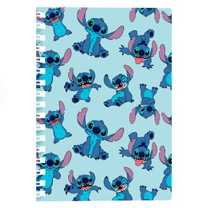 Caderno Universitário Stitch Poses 10 Matérias Capa Dura 160 Páginas 707010218 - Culturama