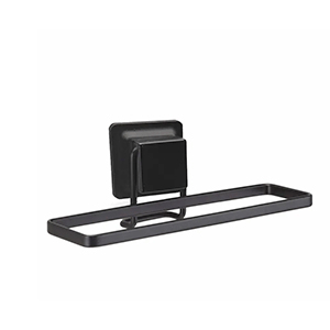 Porta Toalha de Rosto Black Aço/Plástico Sucção Quadrada 2653 - Arthi