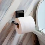 Porta_Papel_Higiênico_Black_Aço/plástico_Sucção_Quadrada_Ref.2652_Arthi