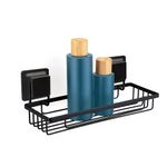 Prateleira_Porta_Shampoo_Aço/plástico_Retangular_Black_Sucção_Quadrada_Ref.2655_Arthi
