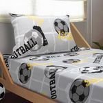 Jogo_Cama_Solteiro_Infantil_Doce_Vida_70%_Algodão_Estampa_Kids_Football_Kick_2_Peças_Ref.0310146FTK_Portallar
