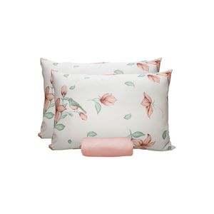 Jogo Cama Queen Doce Vida 70% Algodão Estampa Mendonza Rosa Orquídea 3 Peças 0310310MDO - Portallar