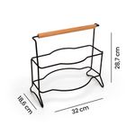 Suporte_Para_Pratos_Aço_Duplo_Black_Eco_Design_Ref.458_Arthi