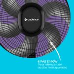 Ventilador_de_Mesa_Fresh_Turbo_Polipropileno_6_Pás_Preto/cinza_127v_140w_45cm_Ref.VTR410127_Cadence