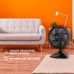 Ventilador_de_Mesa_Fresh_Turbo_Polipropileno_6_Pás_Preto/cinza_220v_140w_45cm_Ref.VTR410220_Cadence