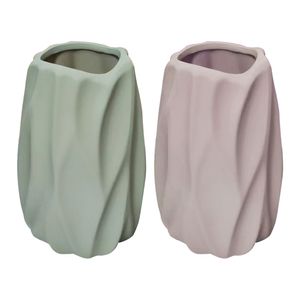 Vaso Decorativo Sortido Cerâmica 10x10x23cm LM3650 - honeyhome