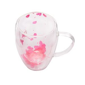Caneca com Parede Dupla Decorada Sortida Vidro 12,5x9x11,5cm LM3675 - honeyhome