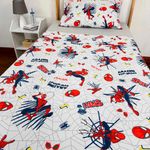 Jogo_Cama_Solteiro_Infantil_100%_Algodão_Estampa_Spider_Man_3_Peças_Ref.05997601_Lepper