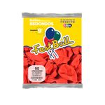 Balão_Liso_9_Polegadas_Vermelho_50_Unidades_191_-_Festball