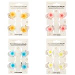 Kit_4_Mini_Presilhas_Flor_Sortidas_Plástico_2,2x2,5x2,5cm_Ref.LM4242_honeyhome