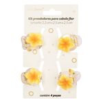 Kit_4_Mini_Presilhas_Flor_Sortidas_Plástico_2,2x2,5x2,5cm_Ref.LM4242_honeyhome