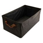 Caixa_Organizadora_Ambiente_Preta_Poliéster_Com_Alças_48x28x18cm_Ref.LM3298AMB_honeyhome