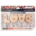 Kit_Ganchos_4_Peças_Love_Ambiente_Plástico_Pp_Aço_Inox_Marrom_4x7x2cm_Ref.LM3476AMB_honeyhome