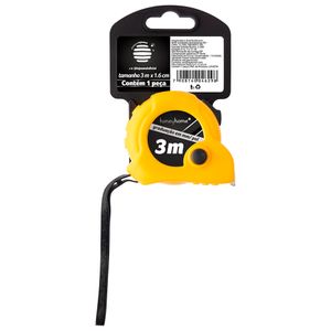 Trena 3 Métros Plástico Pp, Ferro 300x1,6x0,01cm LM4276 - honeyhome