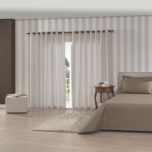 Cortina Rústica Pantex Areia 360x250cm Ref.703003504801011168 Bella Janela