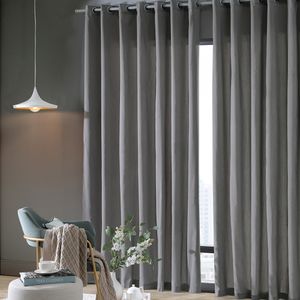 Cortina Rústica Pantex Cinza Escuro 260x170cm Ref.703003514601011178 Bella Janela