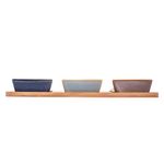 Conjunto_3_Petisqueiras_Cerâmica_Com_Bandeja_de_Bambu_31x14,5x3,5cm_Ref.2676_Lyor