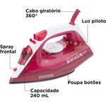 Ferro_de_Passar_À_Vapor_Base_Antiaderente_Branco/rosa_1200w_220v_Ref.FX2250B2_Black_&_Decker